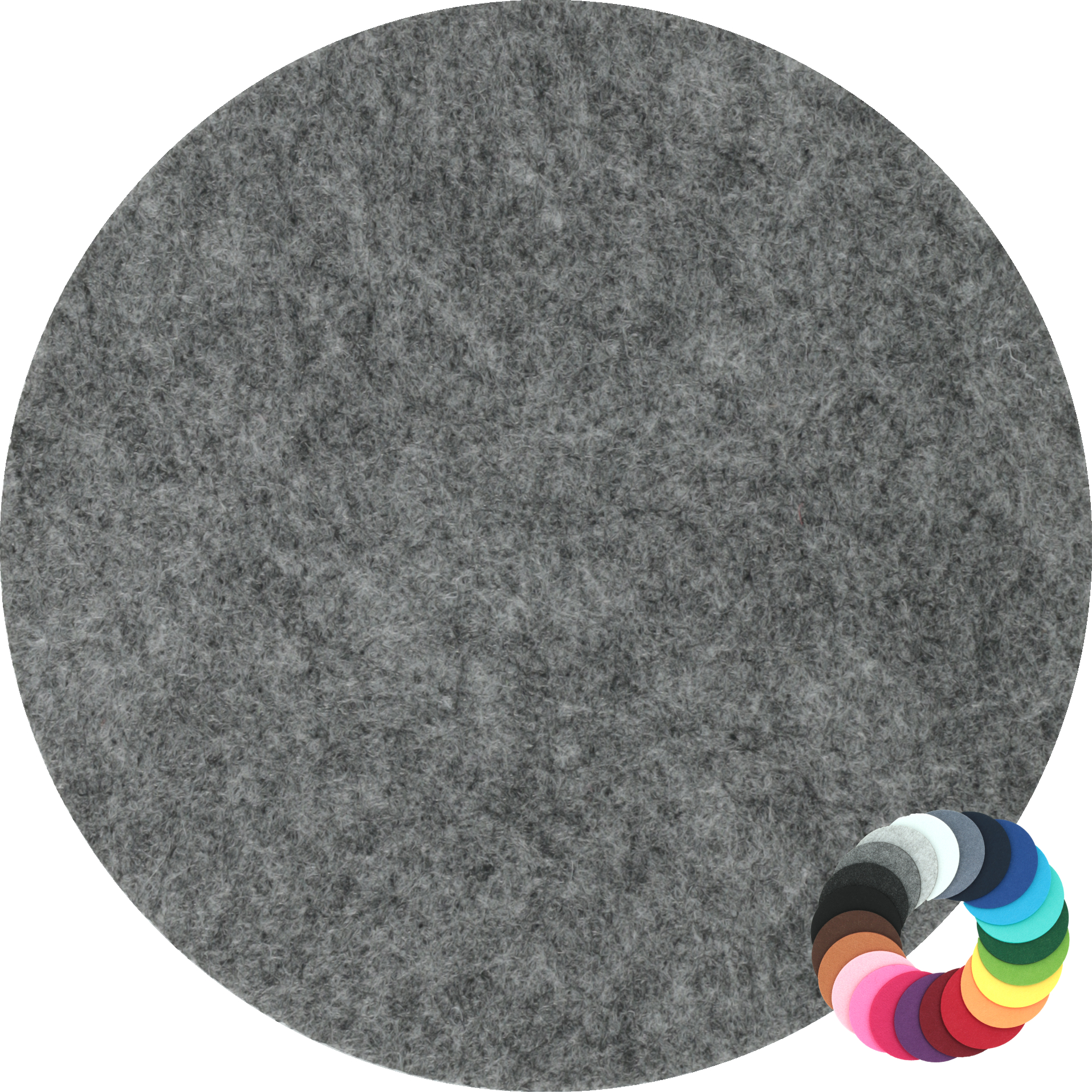 Filz-Untersetzer - 10 Durchmesser - Große Farbauswahl | geschenke-primus